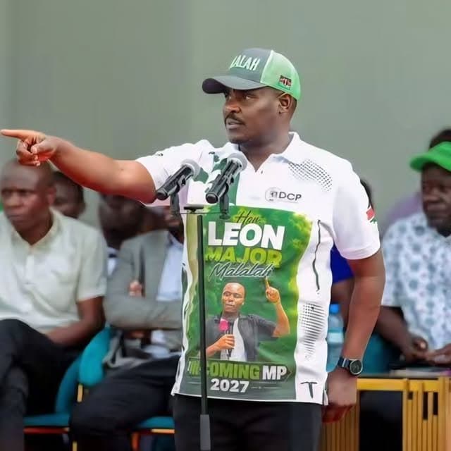 A supporter wearing a Leon Major Malalah Incoming MP t-shirt at a rally